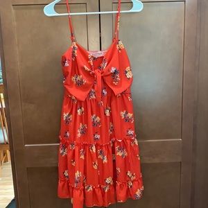 Red Floral Dress